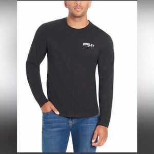 Men’s black Hurley long sleeve t shirt. Size Large